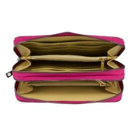 Женский кожаный кошелек на молнии DB518