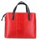 Кожаная женская сумка под питона Italian bags DB9031
