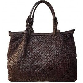 Жіноча шкіряна сумка maxi Vintage Bottega Carele BC238