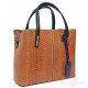 Шкіряна жіноча сумка під пітона Italian bags DB9031