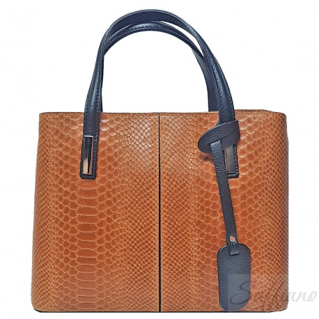 Шкіряна жіноча сумка під пітона Italian bags DB9031B