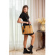 Кожаная женская сумка под питона Italian bags DB9031