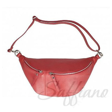 Шкіряна жіноча сумочка по пояс Italian bags LB794