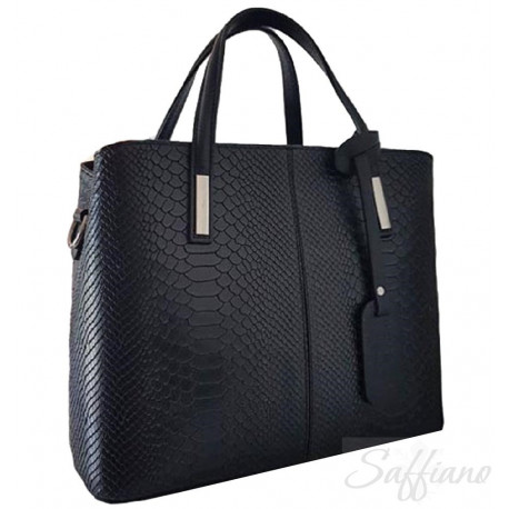 Кожаная женская сумка под питона Italian bags DB9031B