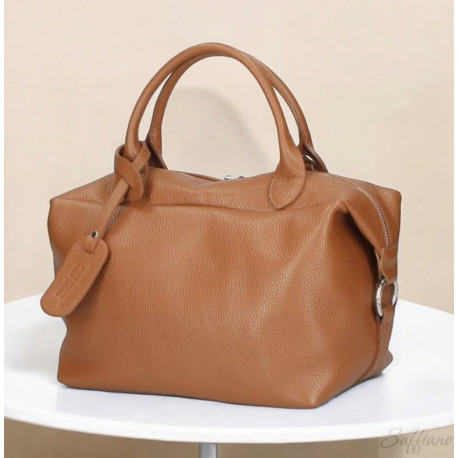 Женская кожаная сумка саквояж Bottega Carele BC110