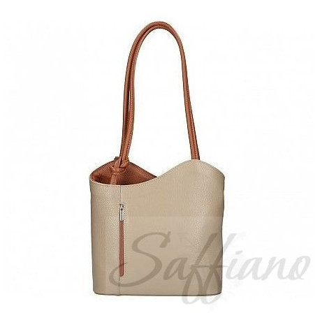 Женская кожаная сумка рюкзак Italian bags DB7321