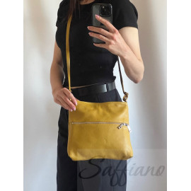 Кожаная женская сумка через плечо DB997