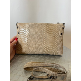 Шкіряна сумочка-клатч під пітона DB216-S